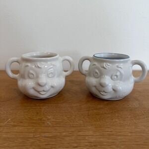 Vintage Pfaltzgraff Baby Bear Mugs – Set of 2- Yorktowne Heritage Stonewear